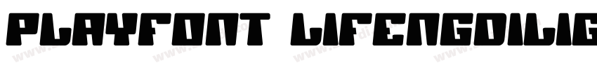 PlayFont LifengDiliG字体转换